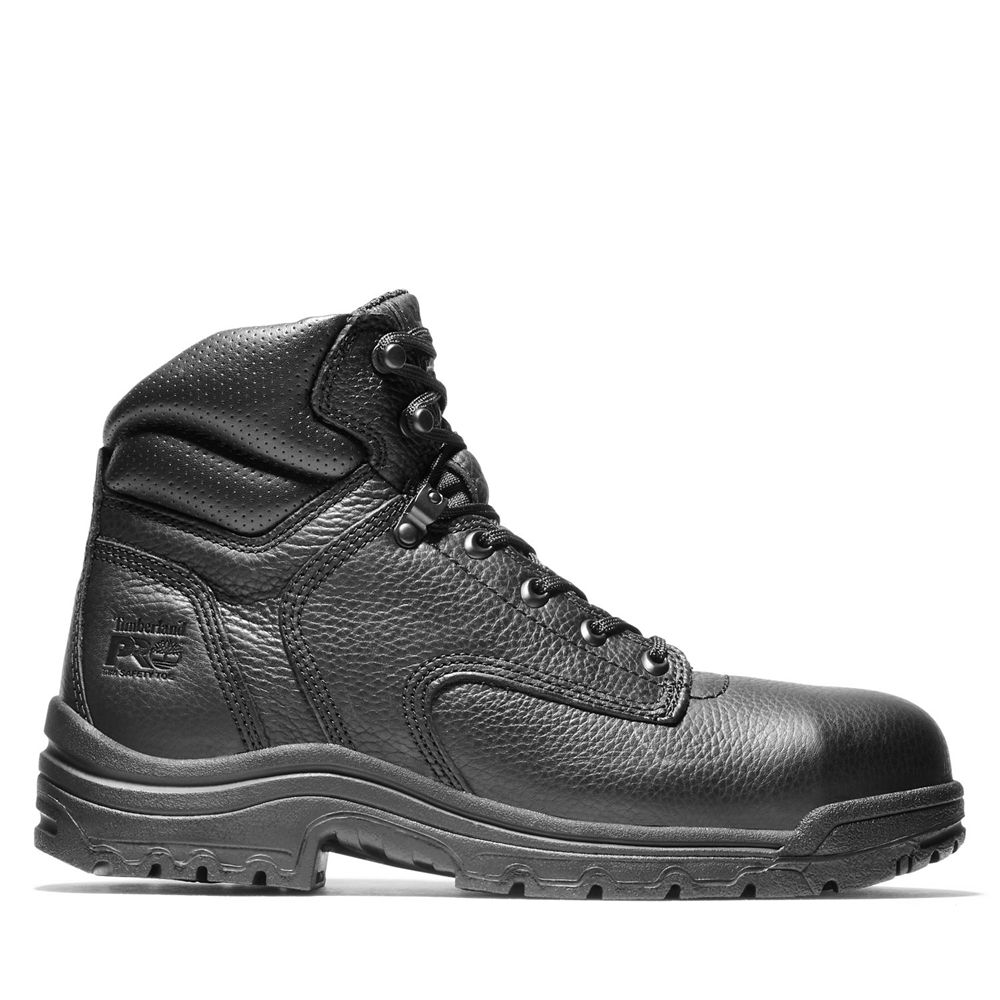 Timberland Μποτακια Εργασίας Ανδρικα Μαυρα - Pro® Titan® 6" Alloy Toe - Greece 1824639-VZ